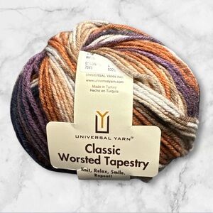 Universal yarns classic worsted Tapestry color 7041 acrylic and wool 197 yard